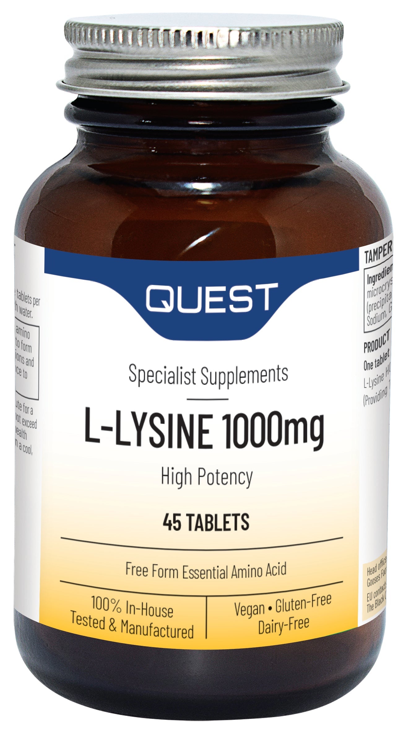 L-Lysine 1000mg 42549B Default Title / 1x45Tabs