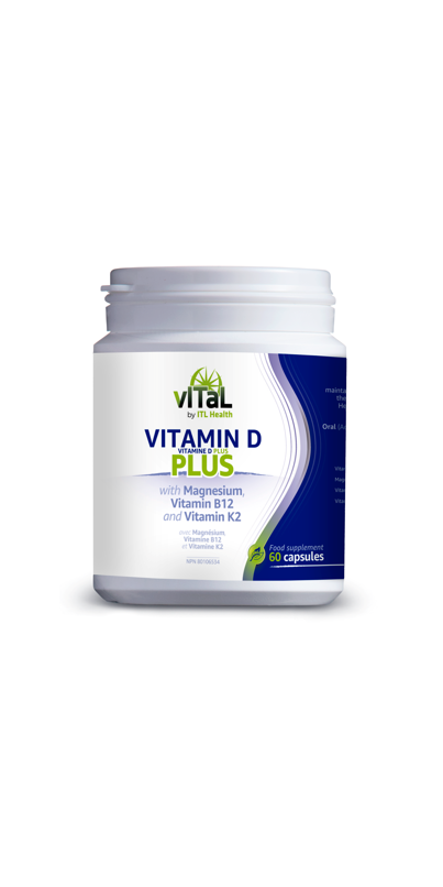 Vitamin D Plus w Magnesium,B12,K2 46299B