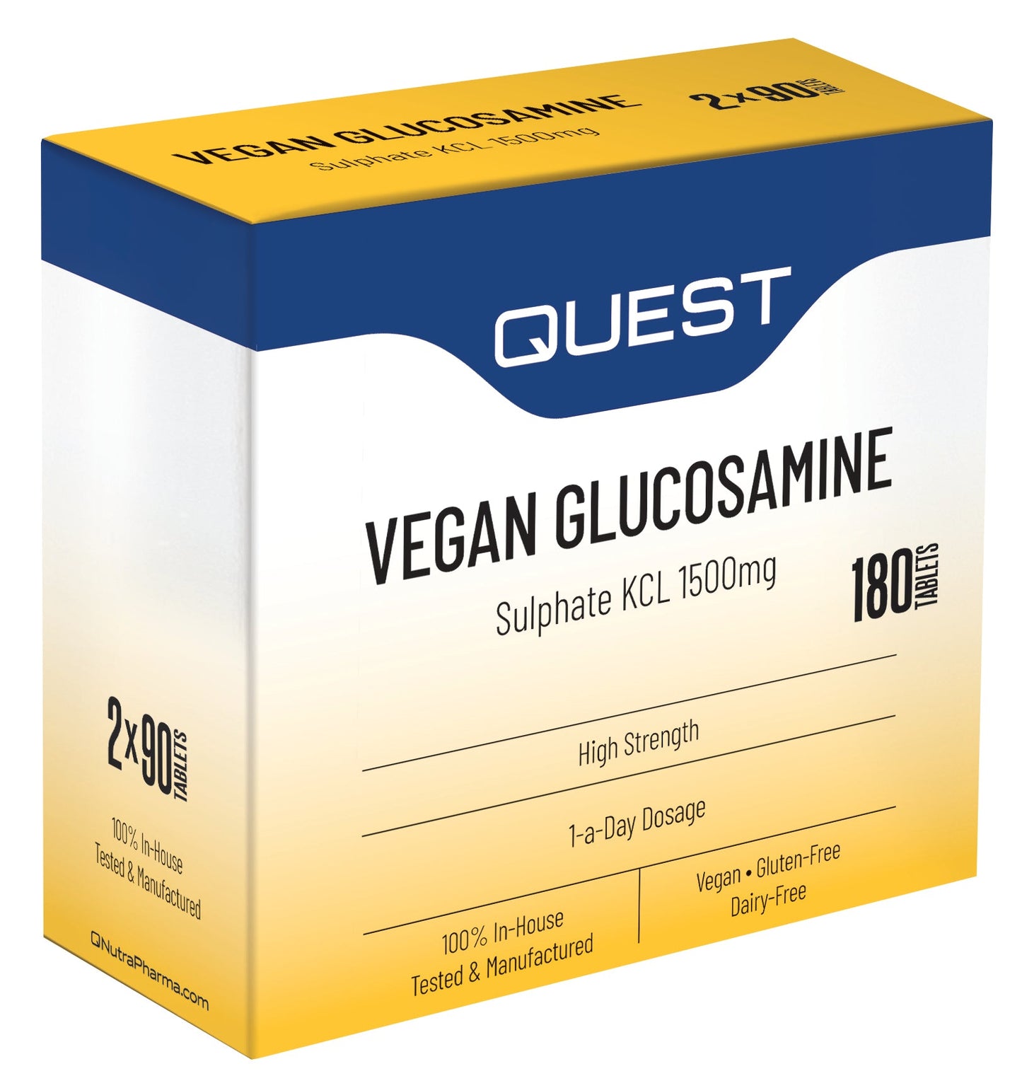 Vegan Glucosamine Sulphate 1500MG 46419B Default Title / 1x(2x90Tab