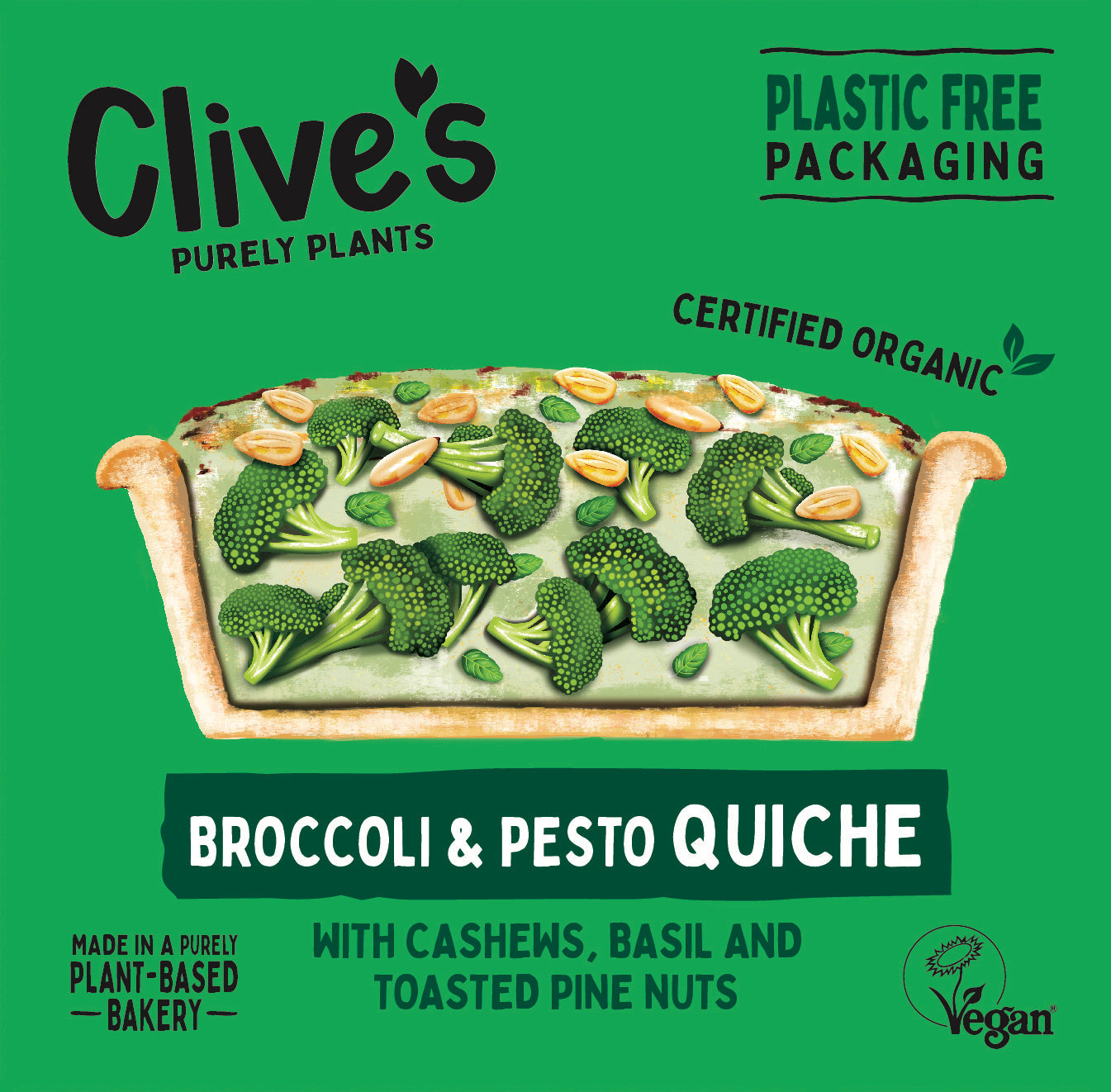 Broccoli & Green Pesto Quiche (Org) 46927A