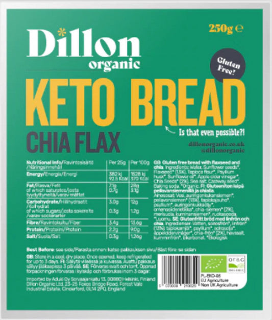 Chia Flax Keto Bread (Org) 48587A Default Title / 6x250g